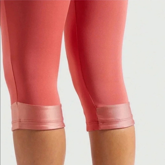 Gymshark Turbo Cropped Leggings, Color Morrocan Brick Size S - Picture 13 of 14
